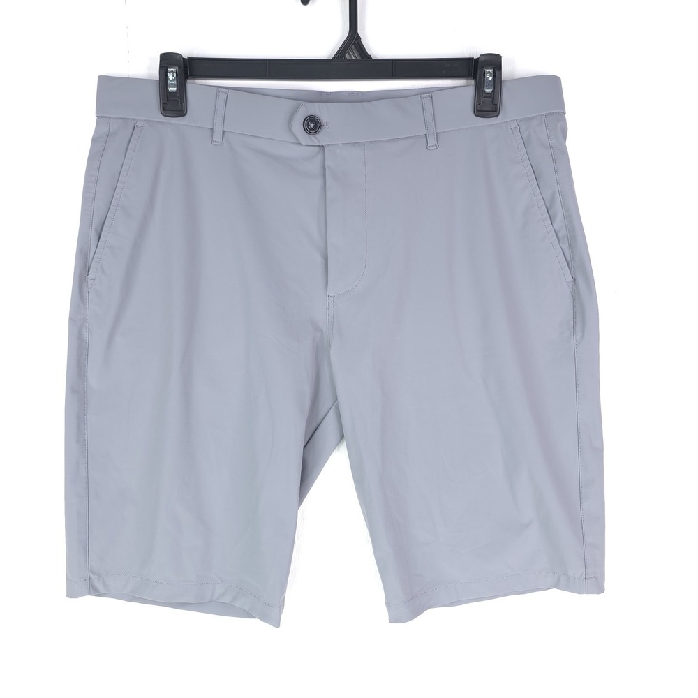 Greyson Shorts Gray 36 Vaquero Golf Logo Montauk Casual‎ Performance Stretch 10"